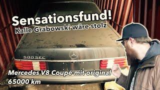 Mercedes 500 SEC, Audi 80 u.vm. im Dornröschenschlaf | Scheunenfund XXL