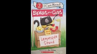 Storytime with Ms. Suzanne and Splat in Splat the Cat and the Lemonade Stand by Rob Scotton.