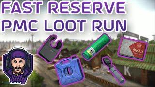 FAST $$$$$ LIVE LOOT RUN | Reserve Loot Guide | Escape From Tarkov