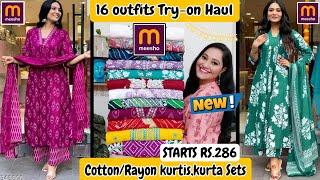 Meesho Party/Dailywear kurta Sets HaulSTARTS RS.286Meesho kurti HaulMeesho Shopping haul#meesho