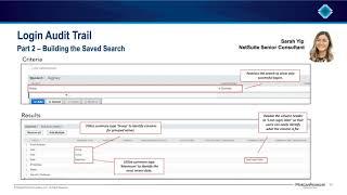 NetSuite Tips: Login Audit Trail using Saved Search Function