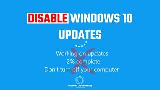 How to stop windows 10 update permanently? | windows 10 update off | 2022