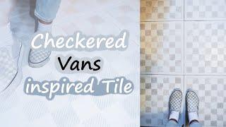 How to Stencil a Checkered Tile Floor