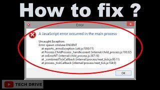 Fix : A JavaScript Error Occured in the Main Process in Windows 11/10/8/7 Discord (solved) - 2022