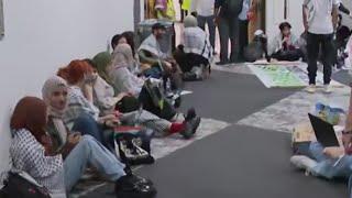 Pro-Palestinian sit-in at University of Texas-Dallas