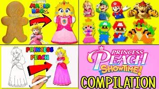 Princess Peach Compilation: Gingerbread Man Cookie DIY, Super Mario Bros Art