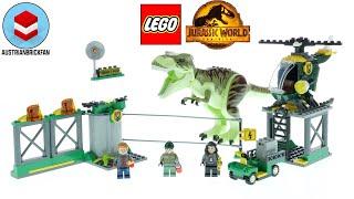 LEGO Juarssic World 76944 T. rex Dinosaur Breakout - LEGO Speed Build Review