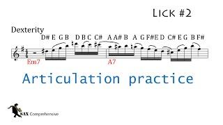Saxophone lick 2 (Articulation)