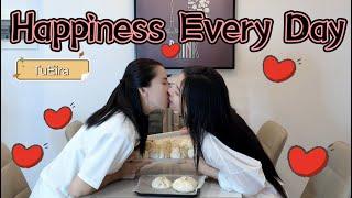 [Girl Love] TuEira: Tu's Day Off - Let's Make Dumplings - Daily Life - Couple Lesbian LGBT