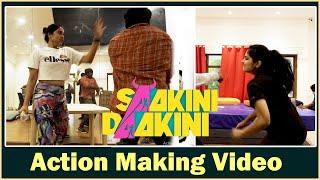 యాక్షన్ లో అదరగొట్టారు |  Saakini Daakini | Action Making Video |Regina Cassandra |NivethaThomas