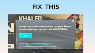 How to Fix "An error has occurred while launching the game" in Warzone