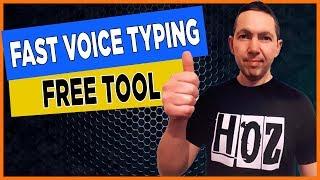 BEST Dictation Software - Voice Typing Google Docs (FREE!)