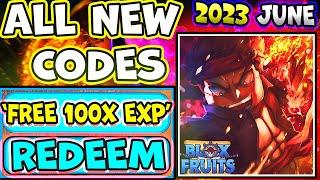 ALL NEW WORKING BLOX FRUITS CODES JUNE 2023 - ROBLOX BLOX FRUITS CODES