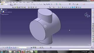 Tutorial Catia V5.....How To Use "Boolen Operation -  intersect" Tool.