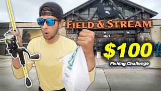 $100 Field & Stream Fishing Challenge!! (Surprising!)