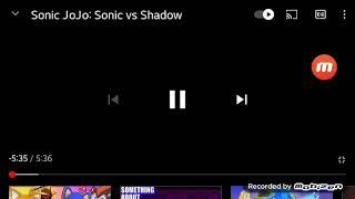 sonic jojo: sonic vs shadow