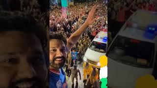 Rohit Sharma T20 World Cup winner ||Marine drive mumbai crowd|| || India  || skyrideravi