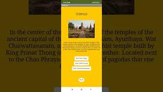 Thailand Tourism App - App Inventor