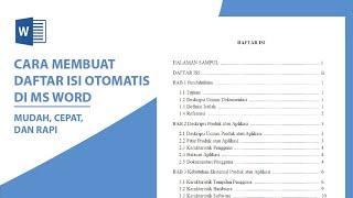 Cara Membuat Daftar Isi Otomatis di Word