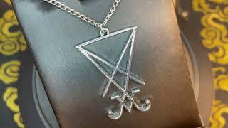 Sigil of Lucifer Satanic Seal of Satan Necklace Gothic Wiccan Pagan Temple Church Occult Jewelry