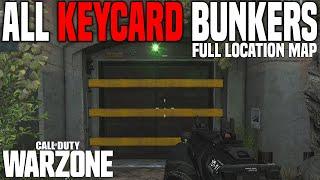 Warzone | ALL Red Keycard Bunker Locations (map included) & gameplay