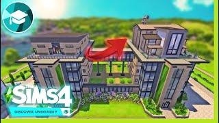 Building a Dorm FOXBURY Remake | The Sims 4 Discover University Stop Motion Build | NO CC