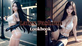 Futuristic Latex Fashion | Lookbook | 4K | AI Art Lab