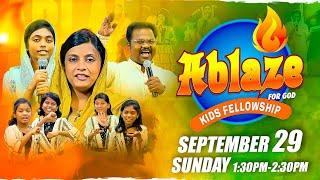 "Ablaze" for God  || Kids Fellowship || September 2024 || Jesus Redeems Ministries