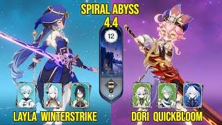 C6 Layla Winterstrike & C6 Dori Quickbloom | Genshin Impact Spiral Abyss Version 4.4