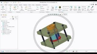 Fixture Assembly Tutorial || Creo 3.0 || Create Parts & Assembly With Easy Steps||