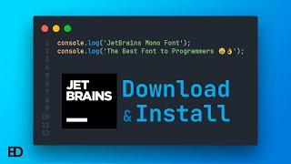 How to download and install JetBrains Mono Font in VSCode (The best to developers)