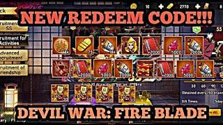 NEW REDEEM CODE!!! GET FREE 2000 GOLD AND HERO SS - DEVIL WAR: FIRE BLADE