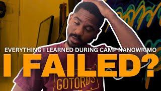 I FAILED Camp NaNoWriMo!  writing vlog