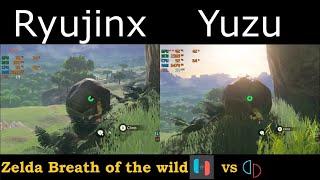 Yuzu vs Ryujinx, Zelda Breath of the wild, Comparison 2021, Core i5 9400f, GTX 1650