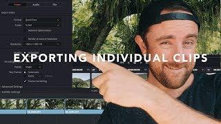 How to Export Individual Clips in DaVinci Resolve