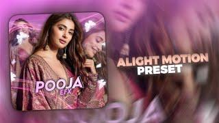 POOJA HEGDE EFX STUTAS | EFX ALIGHT MOTION | PRESET | FREE PRESET |  |TRENDING EFX |  | | EFX.