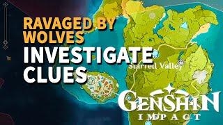 Investigate Clues Genshin Impact (Ravaged by Wolves)