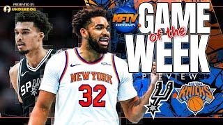 New York Knicks vs San Antonio Spurs Game Of The Week Preview (12/24/24)