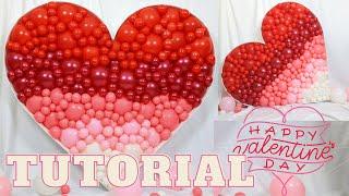 HOW TO: MAKE A BALLOON MOSAIC | Tutorial | Heart Shaped Balloon Mosaic