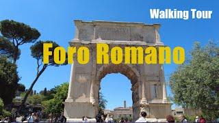 [4K] Rome Walking Tour / Foro Romano / Let's walk through the center of Rome 2000 years ago!