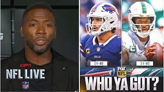 NFL LIVE | "Dolphins will absolutely destroy Allen, Bills!" - Ryan Clark predicts AFC East showdown