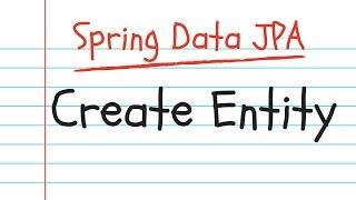 Creating JPA Entities