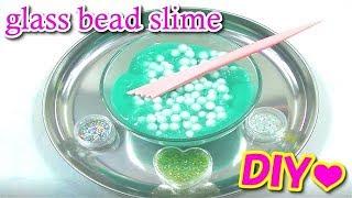 【ASMR】韓国スライムとガラス玉ジョリジョリスライム『音フェチ』glass bead『SLIME Full動画』