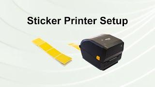 Sticker Printer Setup