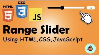 how to make range slider using html css and javascript