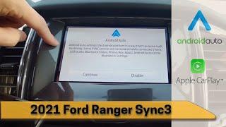 How to setup Android Auto and Apple Car Play in the 2021 Ford Ranger