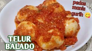 Resep Telur Balado Pedas Manis Gurih II Telur Balado II Balado Telur