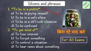 Idioms and Phrases 4- ,for all competitive exams English academy by Deepak KR #SSC #MTS #Navy army