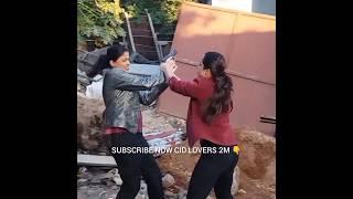 Cid Purvi and Shreya ️ Fighting new Shooting Video 2023| Cid All Officers new BTS Videos 2023|