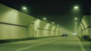 Dodge Challenger 1970 tunnel drift animation